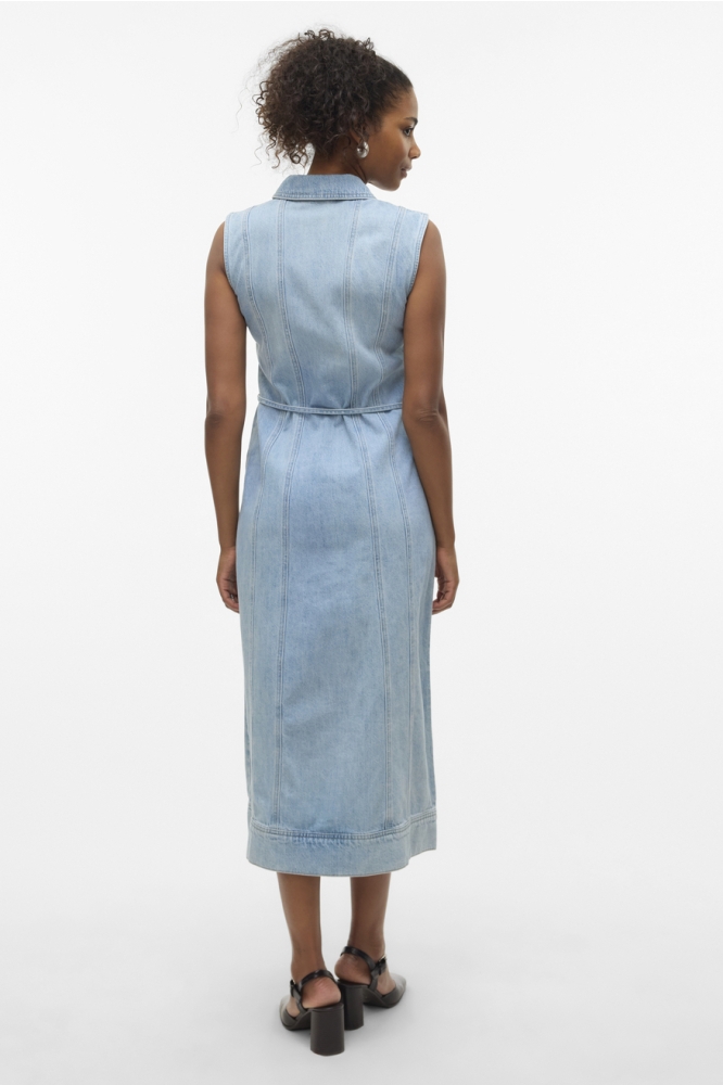 VMNENYA SL 7/8 DENIM VEST DRESS SI3 10331072 MEDIUM BLUE DENIM